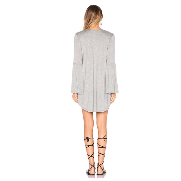 JERSEY FLARED SLEEVE HI-LO DRESS by CHASER brand - Picture 4 of 5